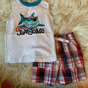 Matching Sets - 2T Boys tank top outfit Matching Sets - 2T Boys tank top outfit